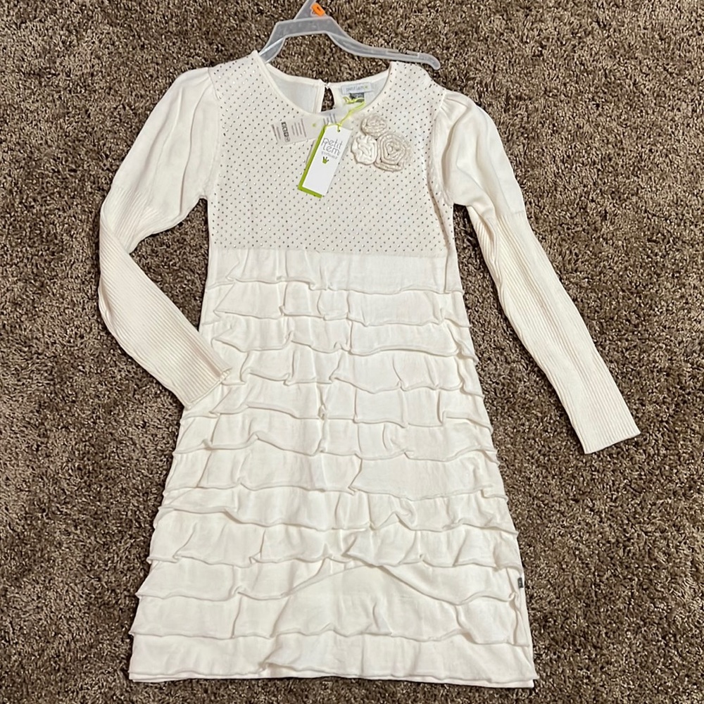 Petit Lem size 6 cream dress.  Beautiful. Soft NWT